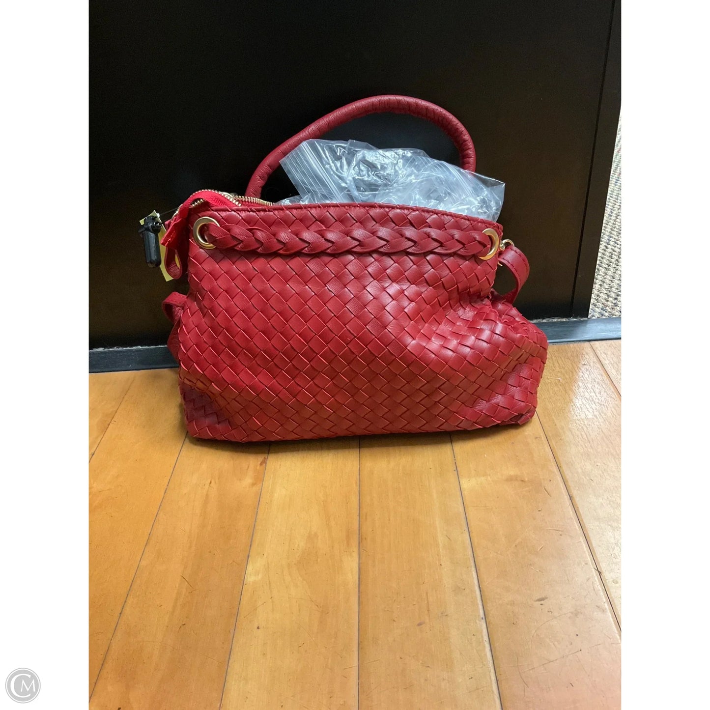 Handbag Leather By Cma, Size: Small