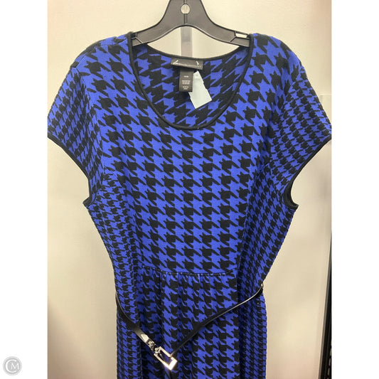 Dress Casual Short By Lane Bryant In Black & Blue, Size: Xl