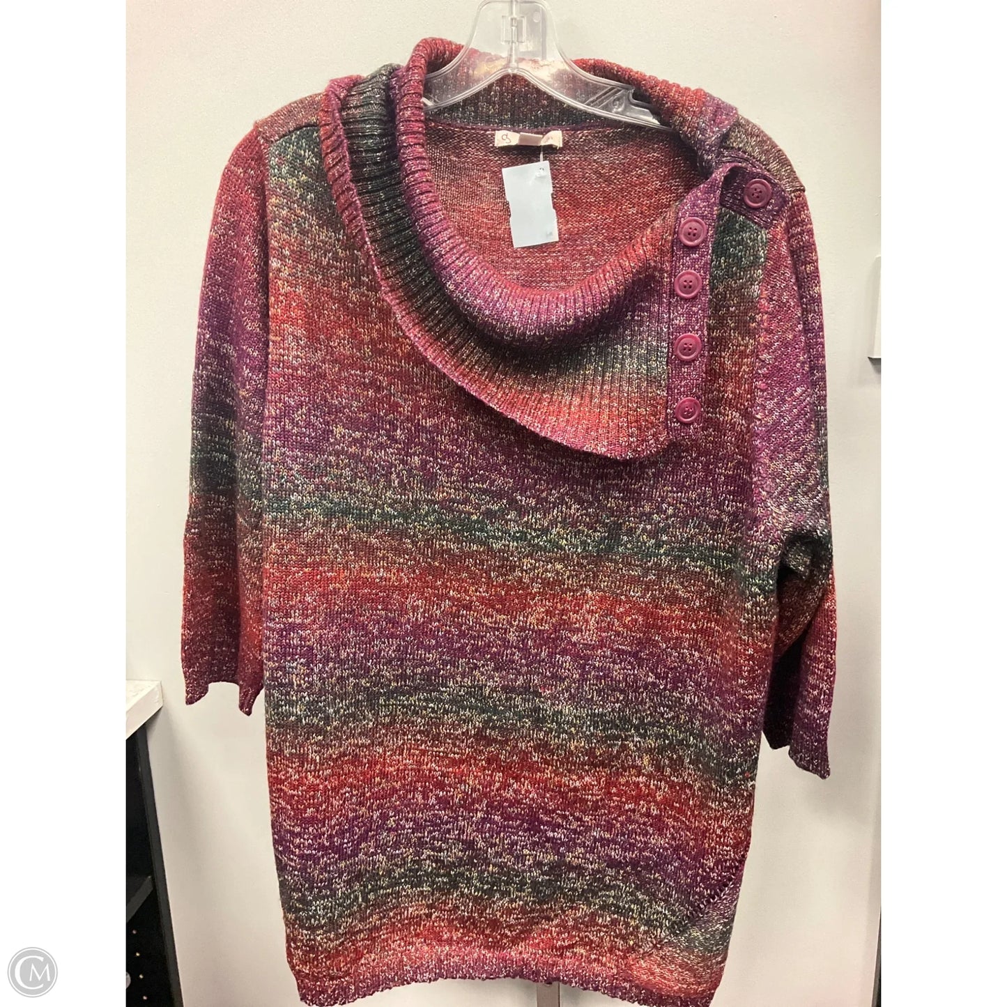 Sweater By Dressbarn In Multi-colored, Size: 3x