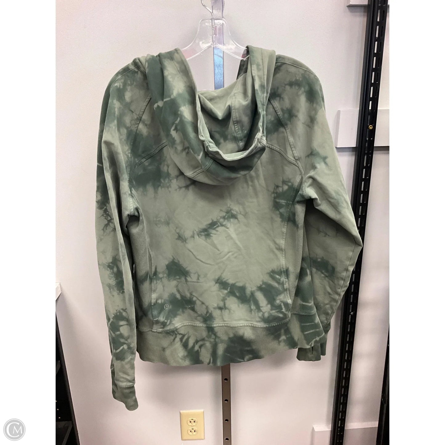 Athletic Jacket By Lululemon In Tie Dye Print, Size: 12