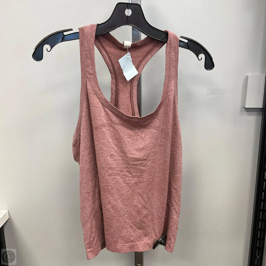 Athletic Tank Top By Lululemon In Pink, Size: 12