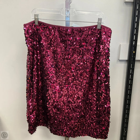 Skirt Mini & Short By Ann Taylor In Maroon, Size: 14