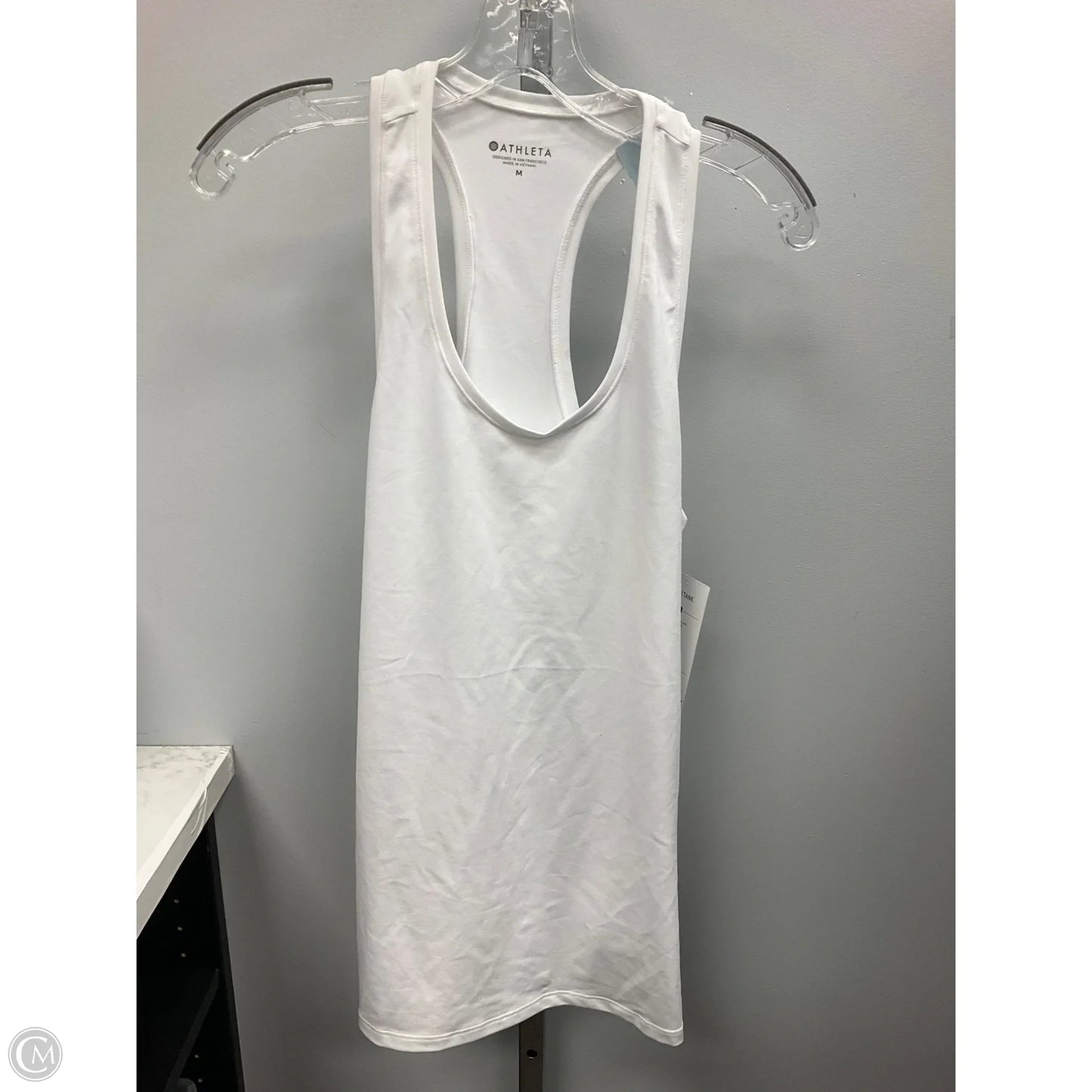 Athletic Tank Top By Athleta In White, Size: M