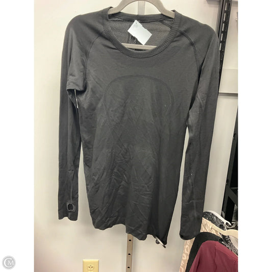 Athletic Top Long Sleeve Crewneck By Lululemon In Black, Size: S