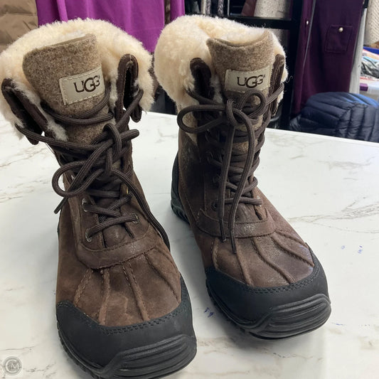 Boots Designer By Ugg In Brown, Size: 7.5