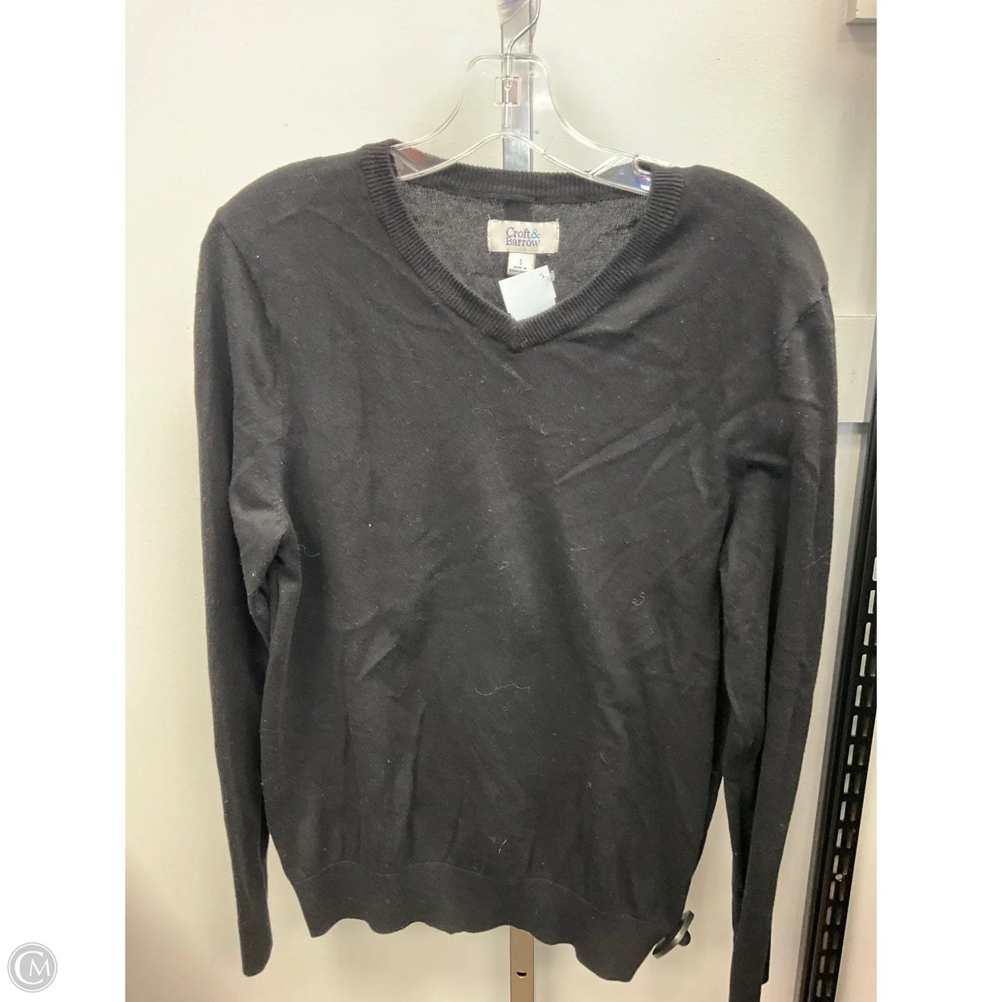 Sweater By Croft And Barrow In Black, Size: S