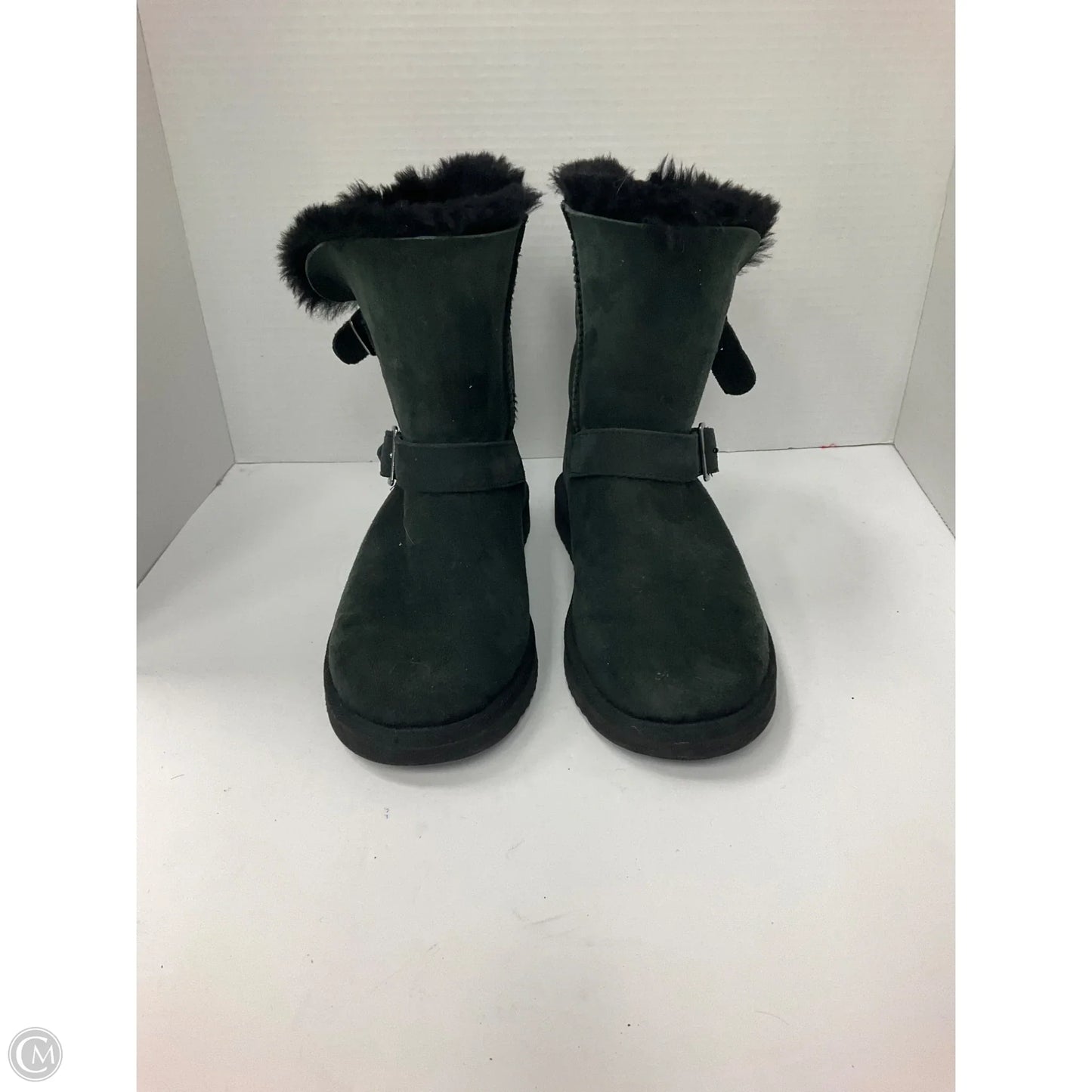 Boots Ankle Flats By Clothes Mentor In Black, Size: 6