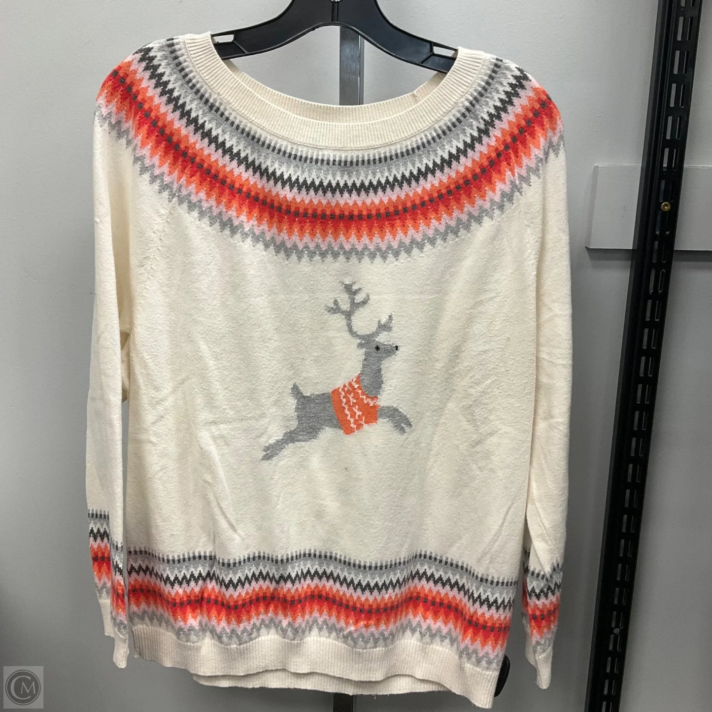 Sweater By Talbots In Cream, Size: Xlp