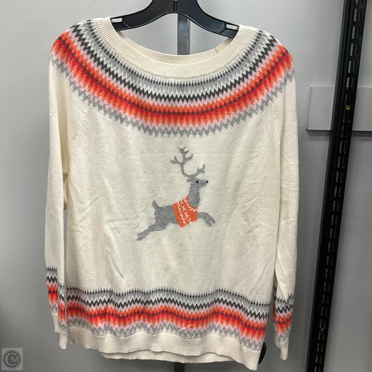 Sweater By Talbots In Cream, Size: Xlp