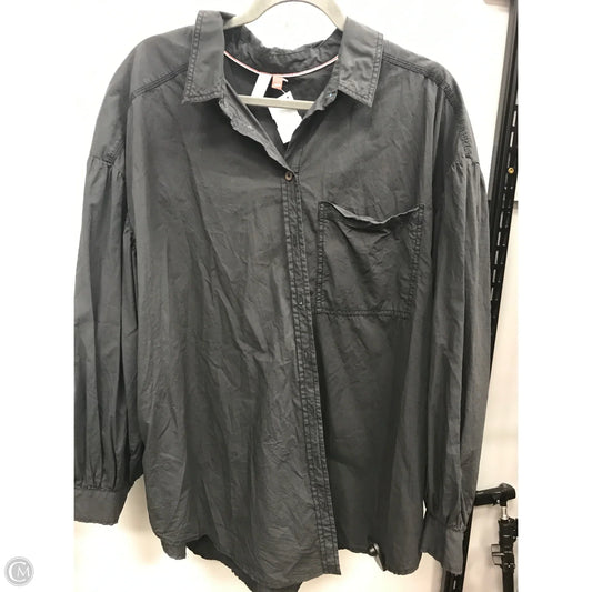 Top Long Sleeve By Pilcro In Black, Size: L