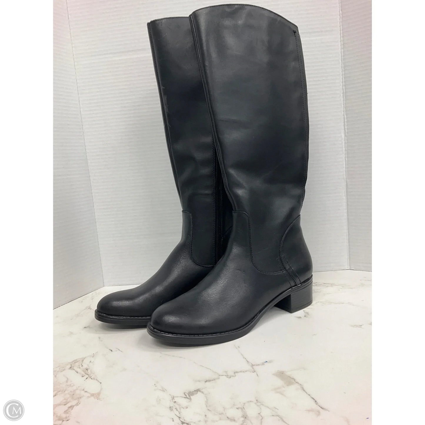 Boots Knee Flats By Franco Sarto In Black, Size: 8.5