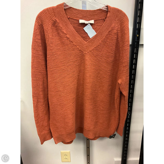 Sweater By Loft In Copper, Size: M