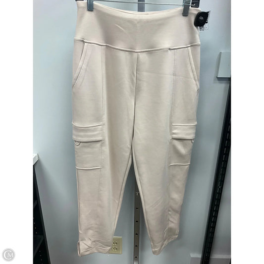 Athletic Pants By Sage In Cream, Size: M