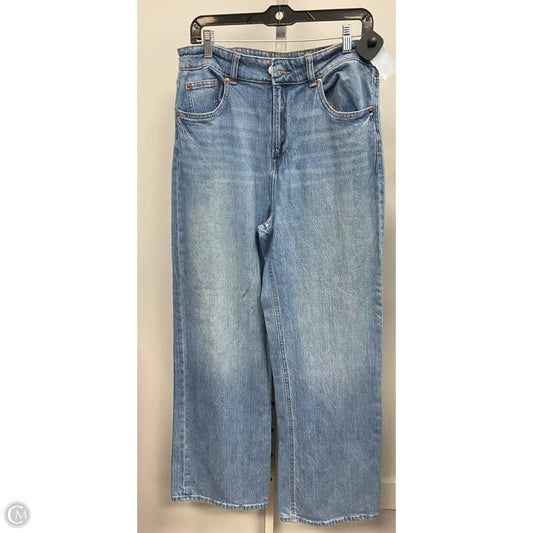 Jeans Wide Leg By H&m In Blue Denim, Size: 12