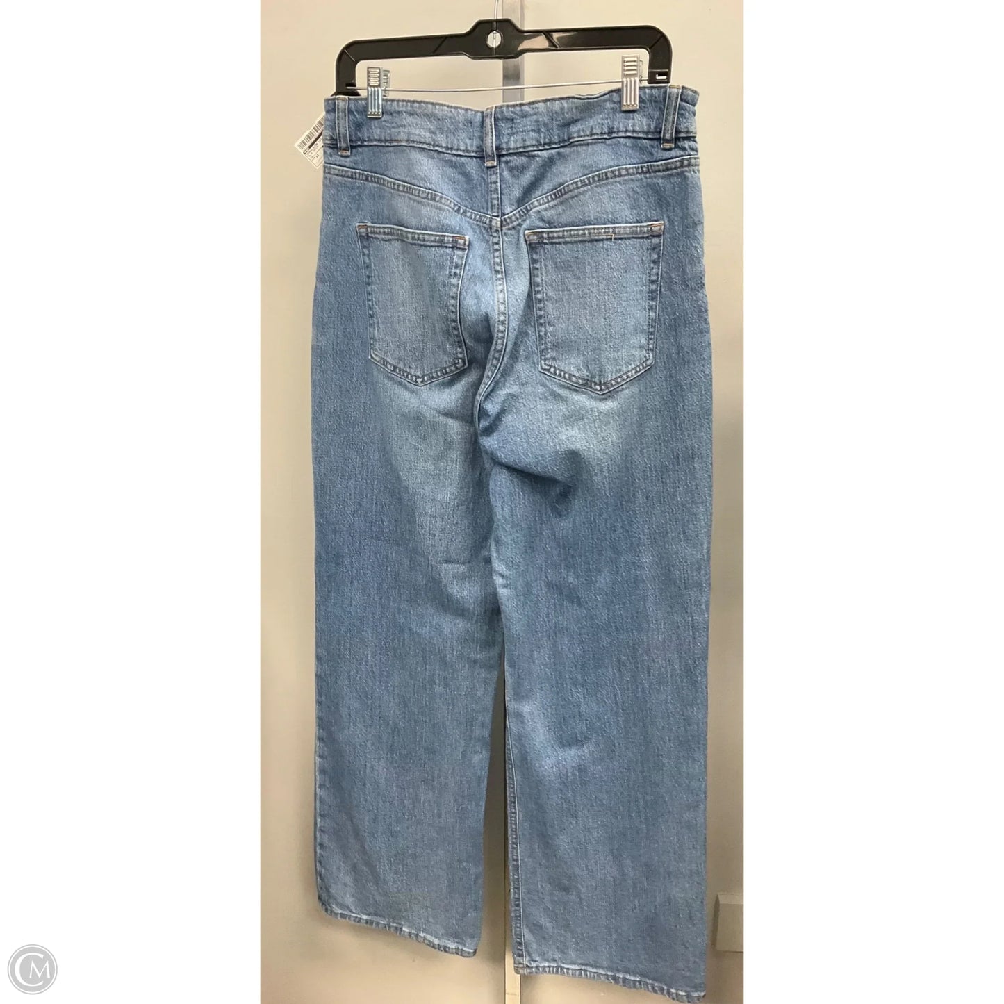Jeans Wide Leg By H&m In Blue Denim, Size: 12