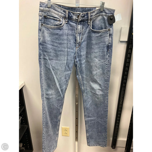 Jeans Straight By Rag And Bone In Blue Denim, Size: 14