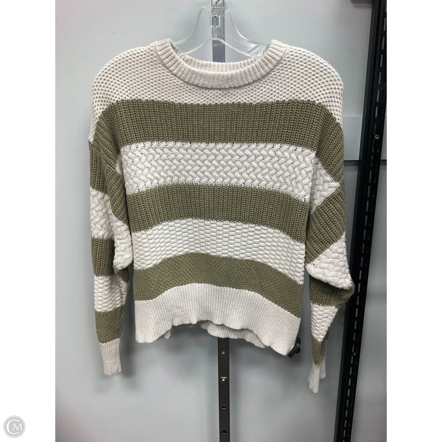 Sweater By A New Day In Cream & Green, Size: M