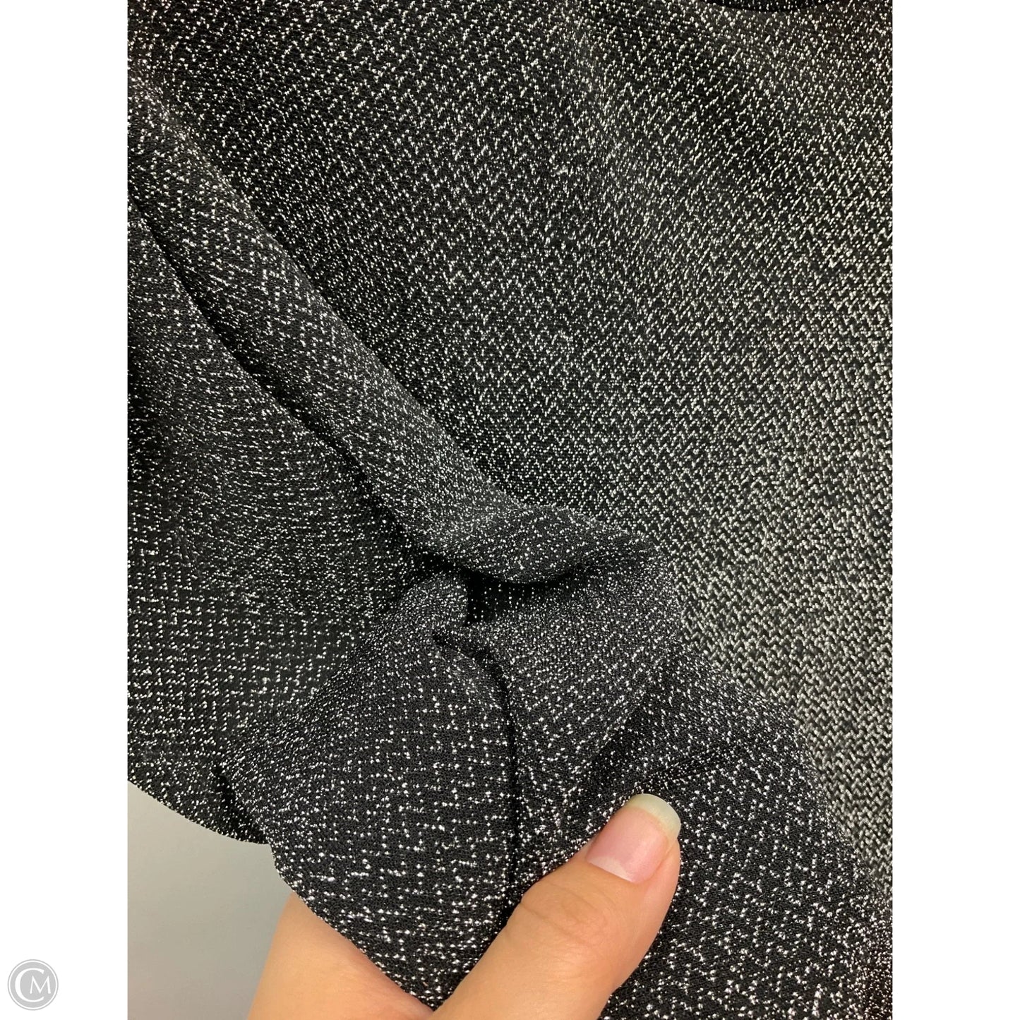 Top Long Sleeve By Bb Dakota In Black & Silver, Size: L