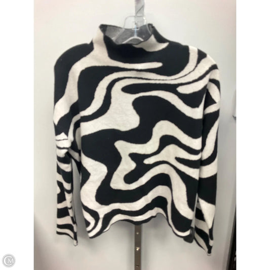 Sweater By Christian Siriano In Black & White, Size: L