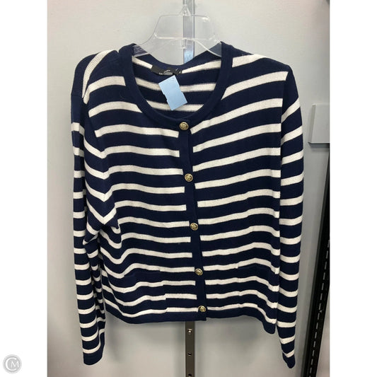 Sweater Cardigan By Lillusory In Striped Pattern, Size: Xl