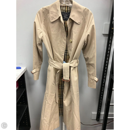 Coat Luxury Designer By Burberry In Tan, Size: 10