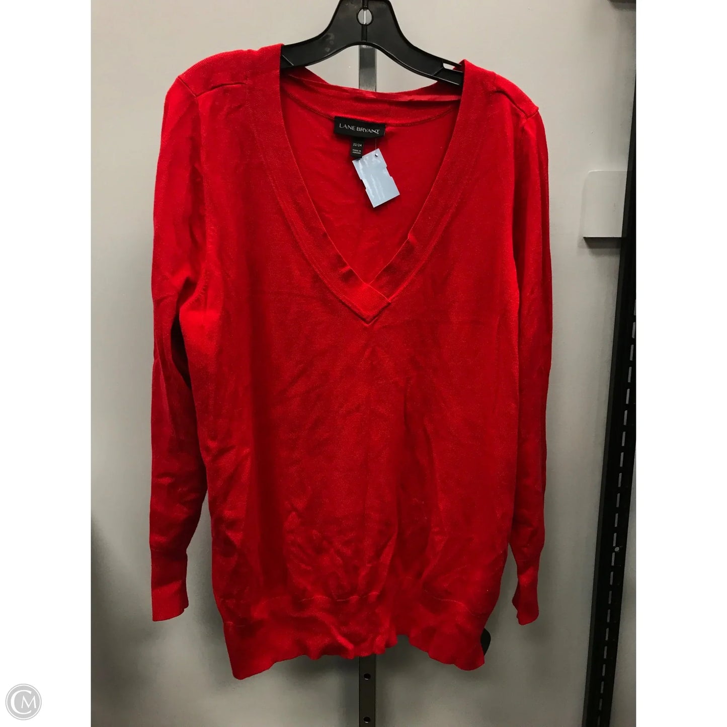 Top Long Sleeve By Lane Bryant In Red, Size: 3x