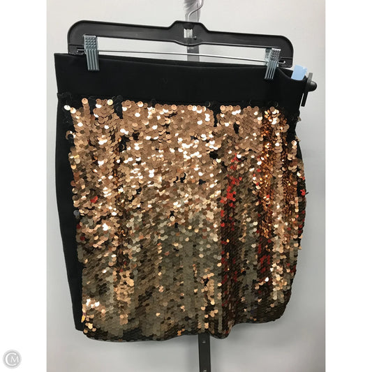 Skirt Mini & Short By Jones New York In Black & Gold, Size: M