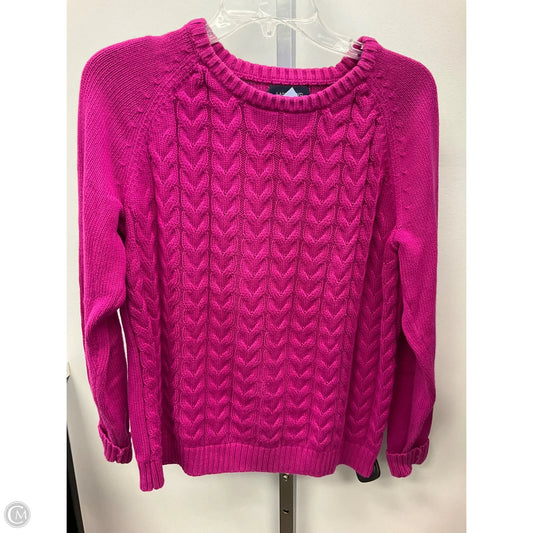 Sweater By Lands End In Pink, Size: L