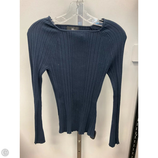 Top Long Sleeve By Banana Republic In Navy, Size: M
