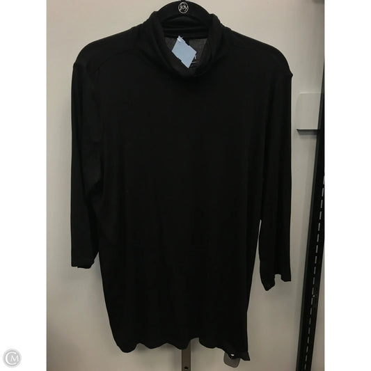 Top 3/4 Sleeve By Torrid In Black, Size: 1x