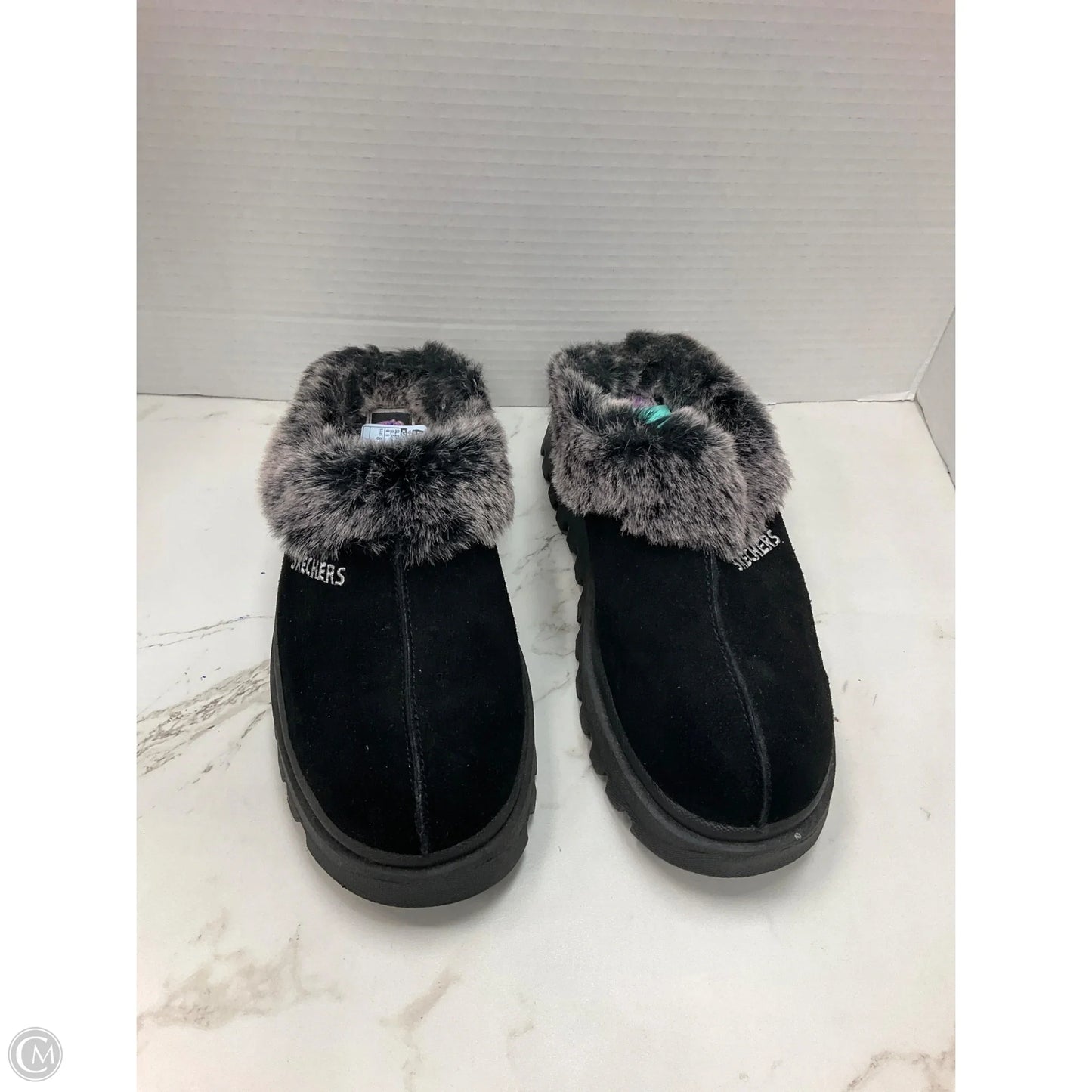 Slippers By Skechers In Black, Size: 8.5