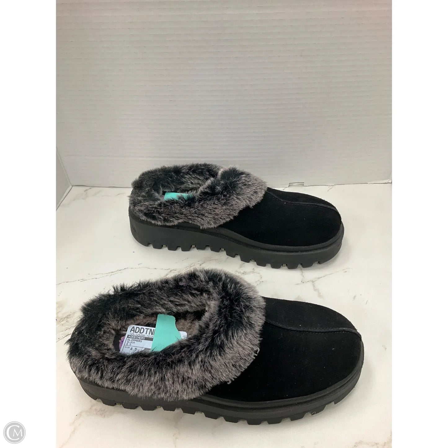 Slippers By Skechers In Black, Size: 8.5