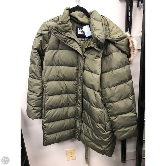 Coat Puffer & Quilted By Lands End In Green, Size: Xl
