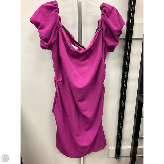 Dress Party Short By Clothes Mentor In Purple, Size: 2x