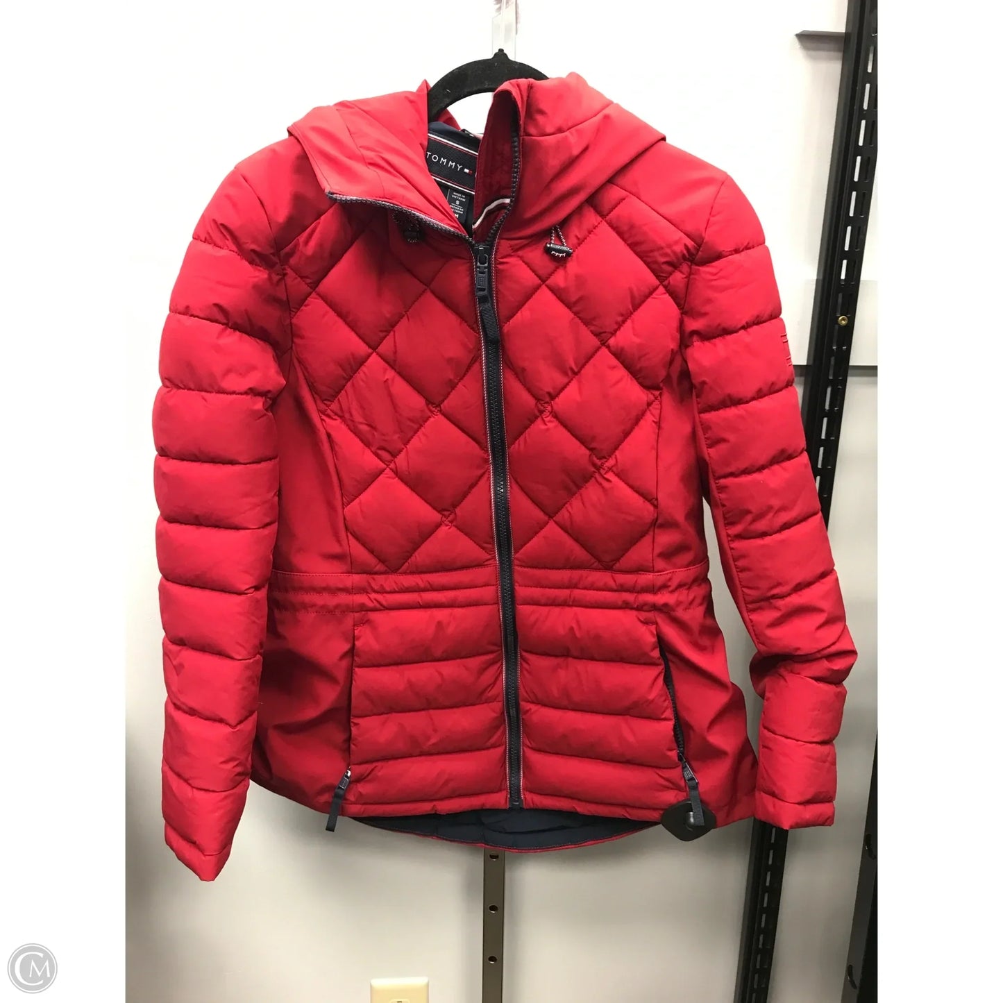 Jacket Puffer & Quilted By Tommy Hilfiger In Red, Size: S