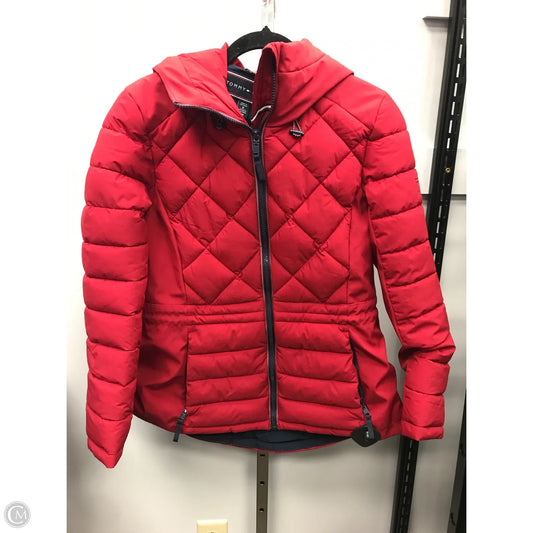 Jacket Puffer & Quilted By Tommy Hilfiger In Red, Size: S