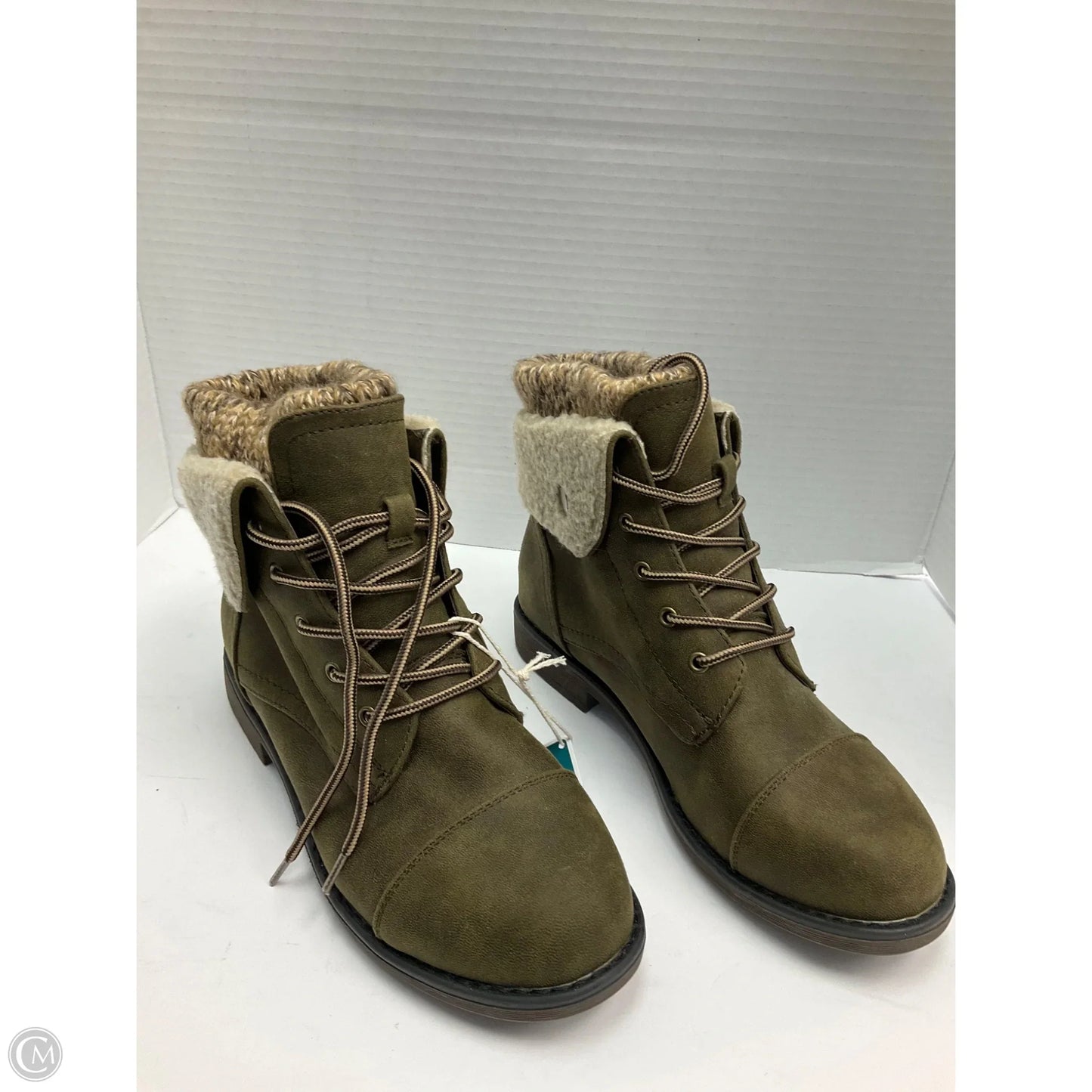 Boots Ankle Flats By Cliffs By White Mountain In Green, Size: 7.5