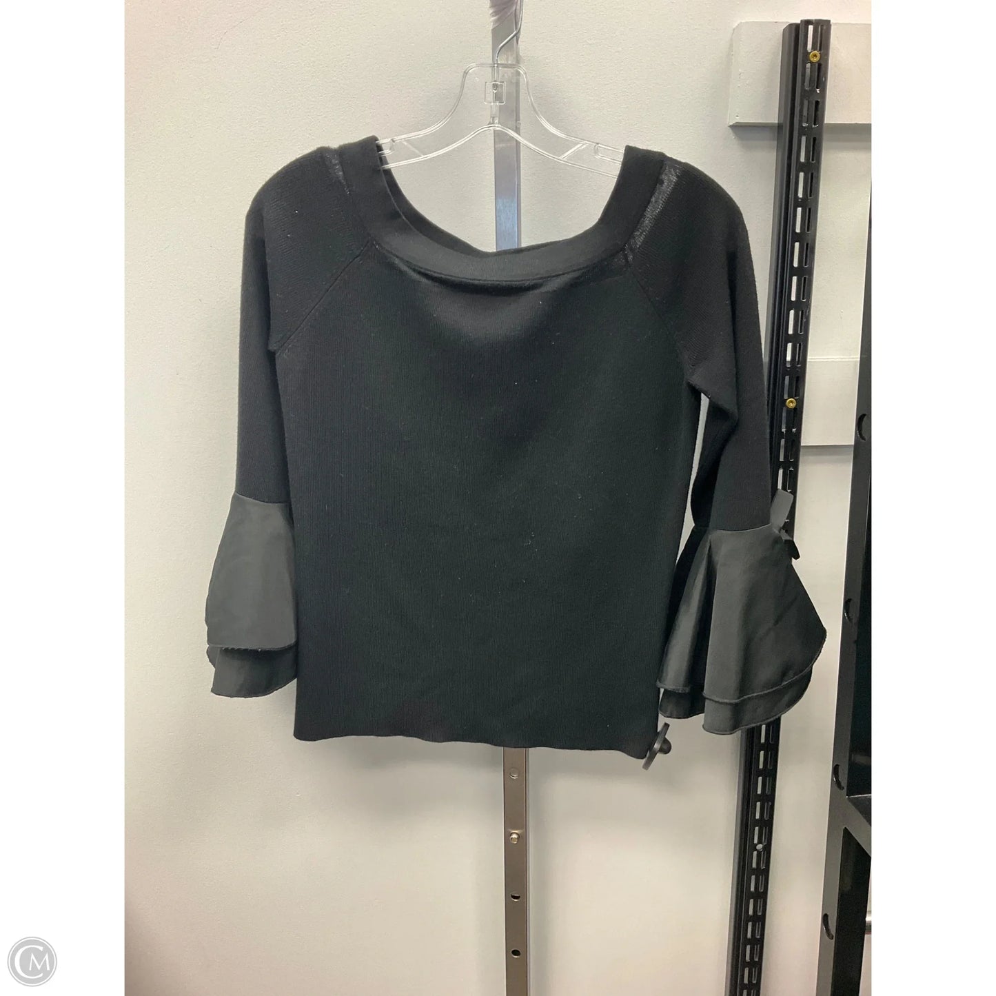 Top Long Sleeve By Catherine Malandrino In Black, Size: S