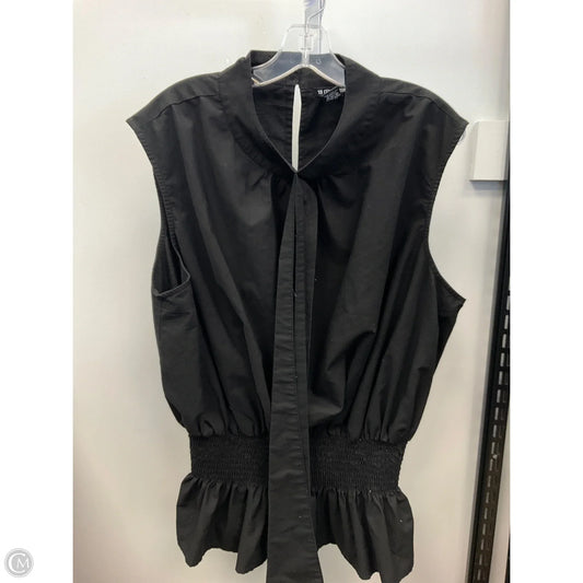 Top Sleeveless By Clothes Mentor In Black, Size: 3x