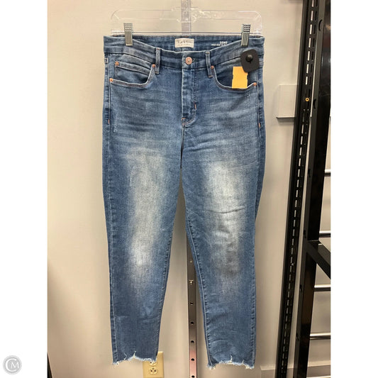 Jeans Straight By Nicole Miller In Blue Denim, Size: 6