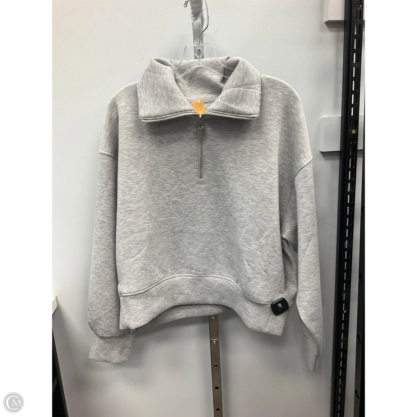 Sweatshirt Collar By Old Navy In Grey, Size: L
