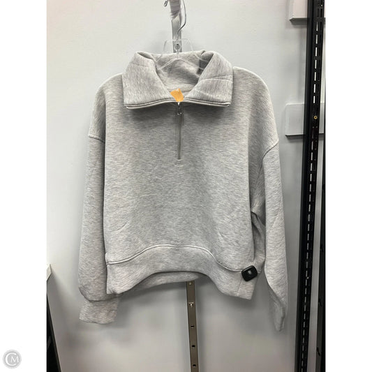Sweatshirt Collar By Old Navy In Grey, Size: L