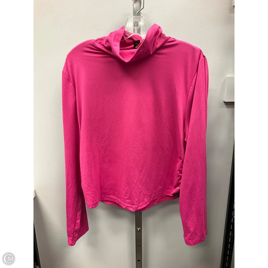 Top Long Sleeve By Shein In Pink, Size: 3x
