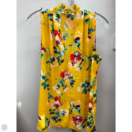 Top Sleeveless By Rose And Olive In Floral Print, Size: L