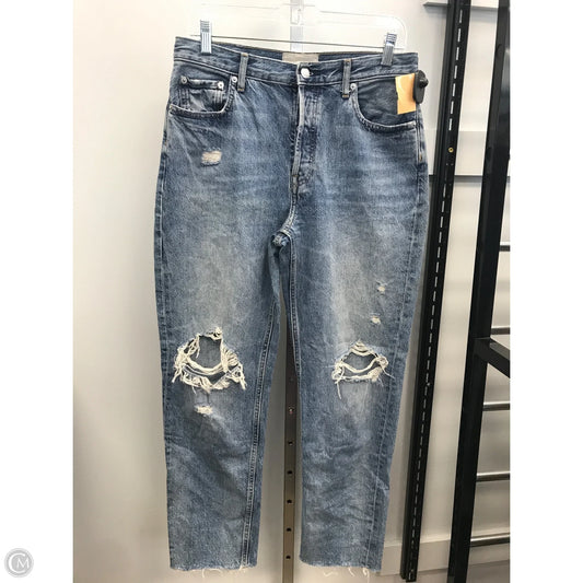 Jeans Straight By Everlane In Blue Denim, Size: 8