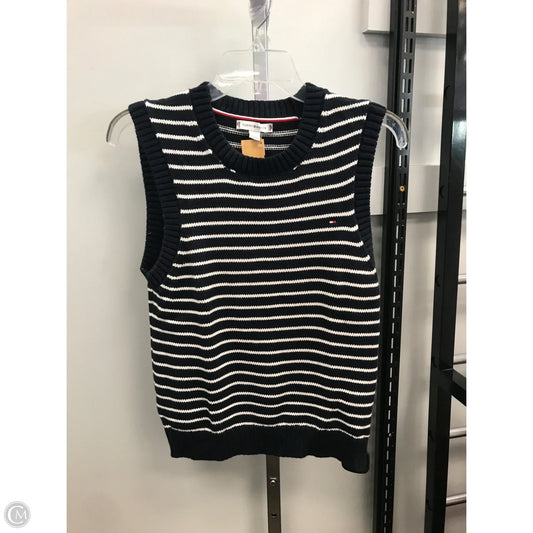Top Sleeveless By Tommy Hilfiger In Striped Pattern, Size: L
