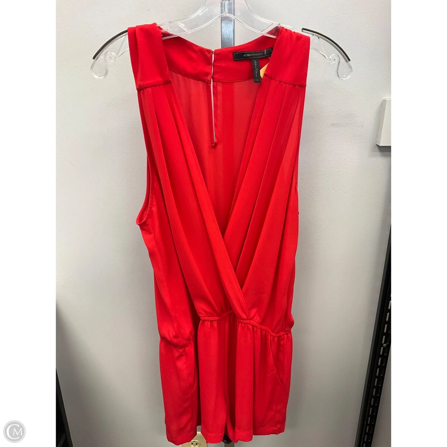 Romper By Bcbgmaxazria In Red, Size: L