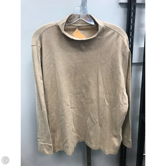 Top Long Sleeve By Lands End In Cream, Size: 2x