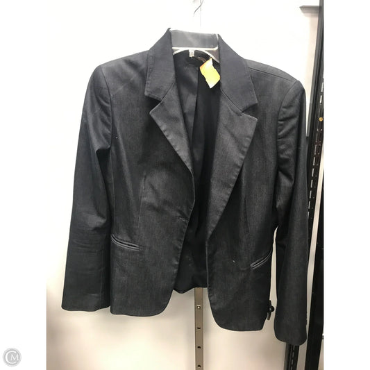Blazer By Tahari In Blue Denim, Size: 14