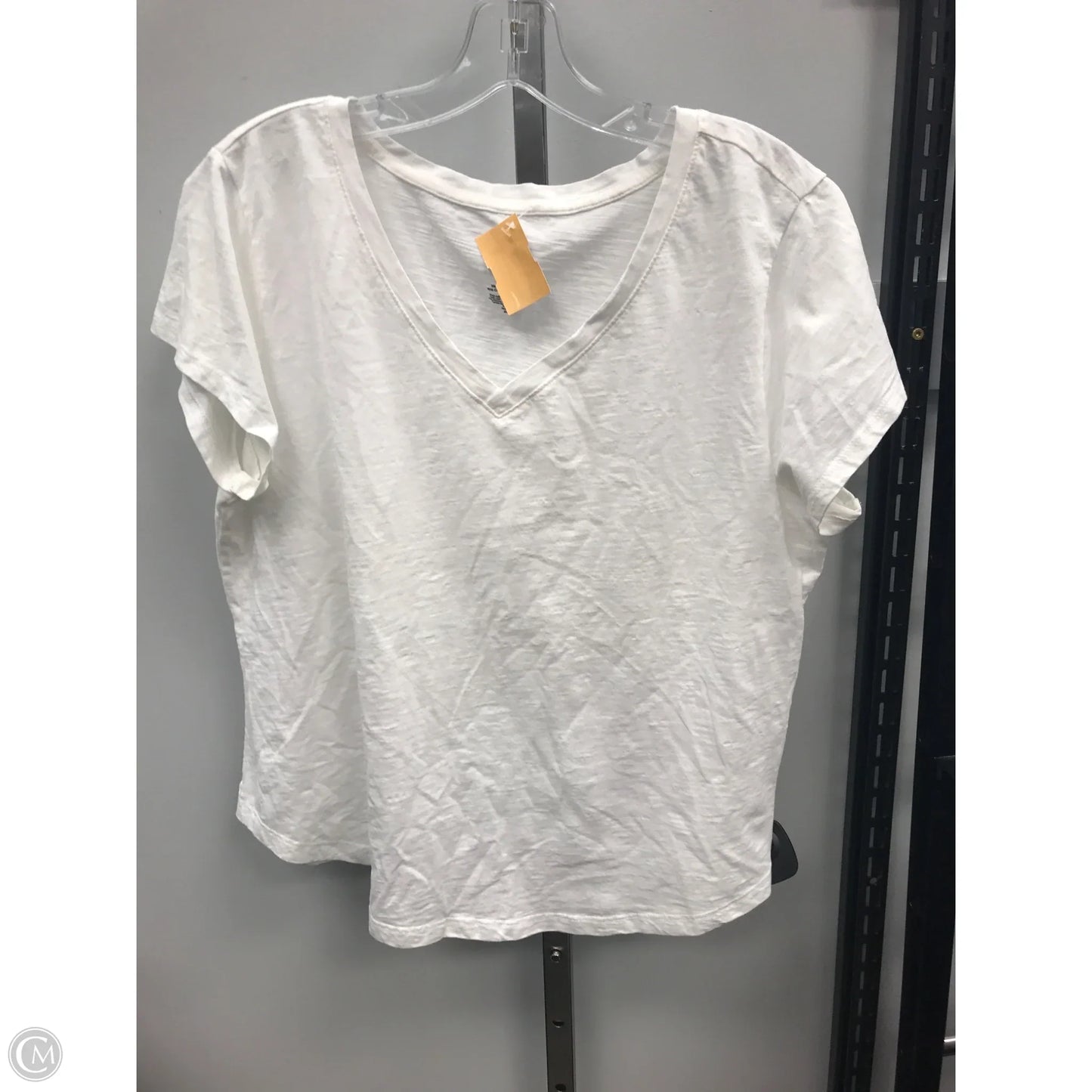Top Short Sleeve Basic By Sonoma In White, Size: Xxl